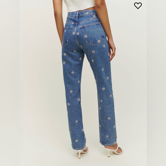 Cynthia Chamomile High Rise Straight Jeans - Picture 2 of 2